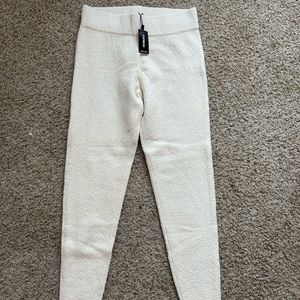 NWT cream really soft leggings